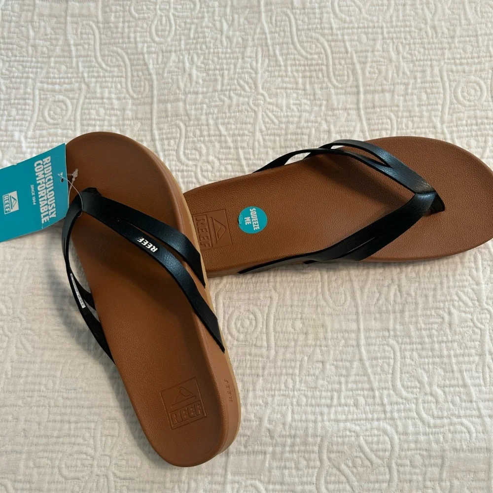 Reef Black Cushion Spring Joy Sandals - Picture 4 of 4